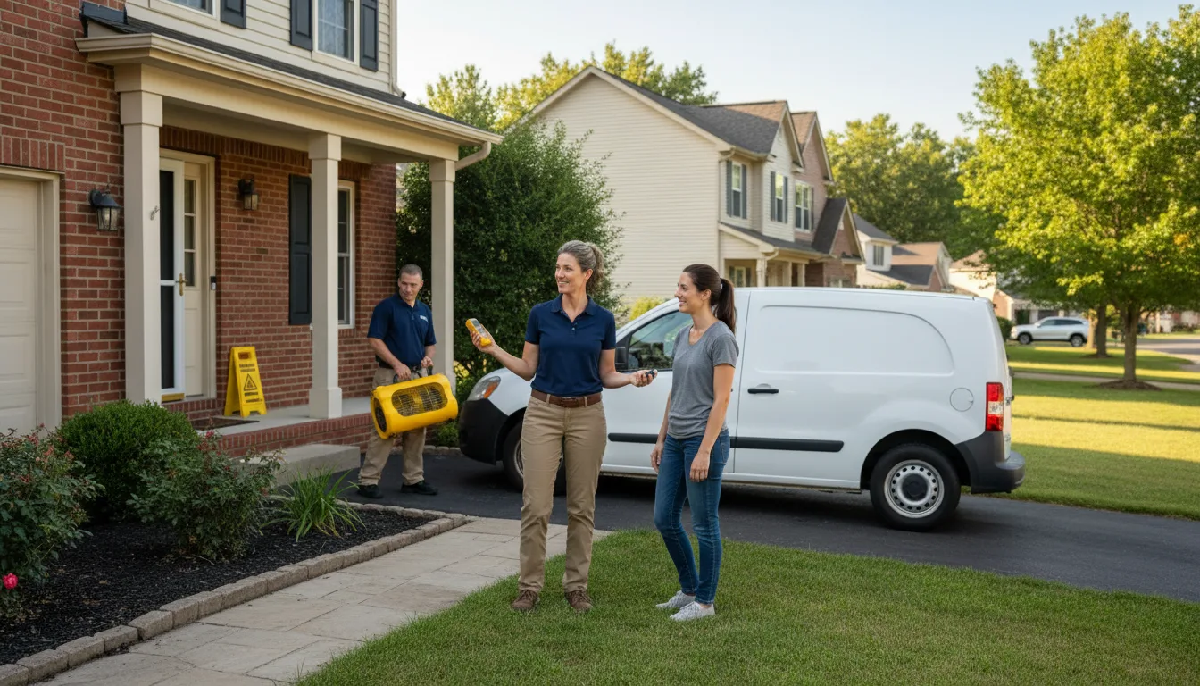 Residential water damage restoration in Naperville, IL